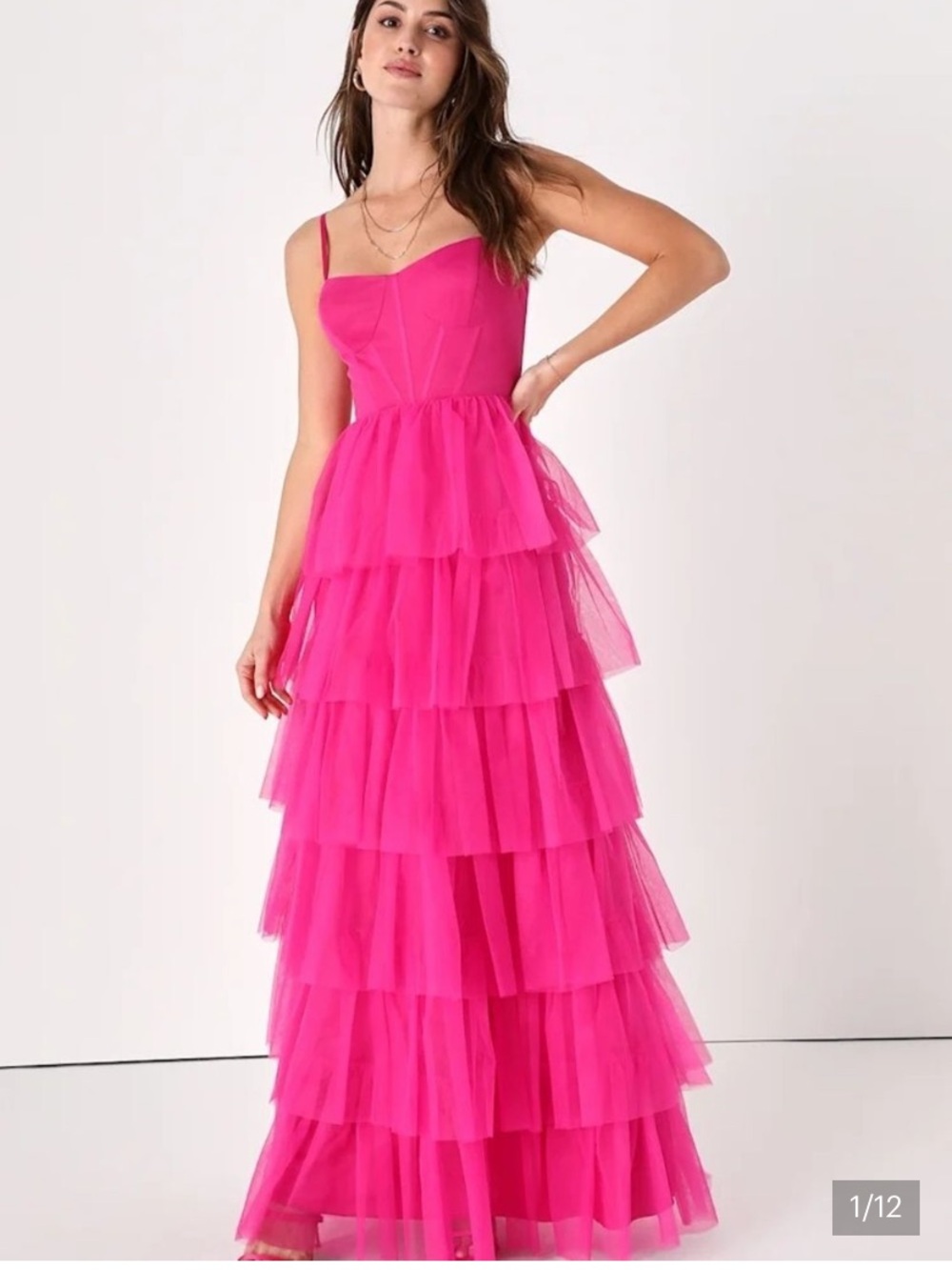 Lulu’s Rule the Runway tulle Dress NWT